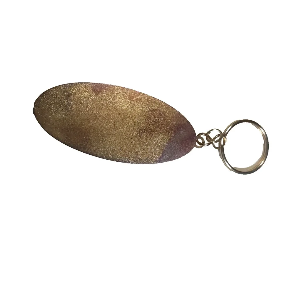 Anheuser Bush Collectors Club Brass Keychain